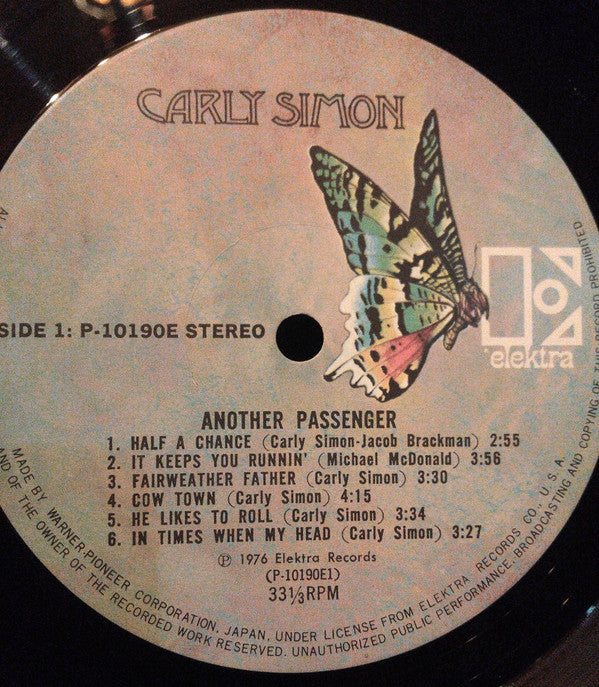 Carly Simon - Another Passenger (LP, Album)