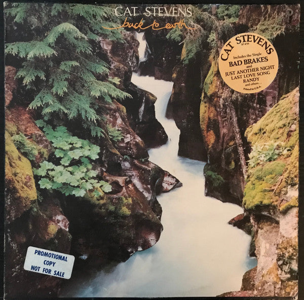 Cat Stevens - Back To Earth (LP, Album, Promo)