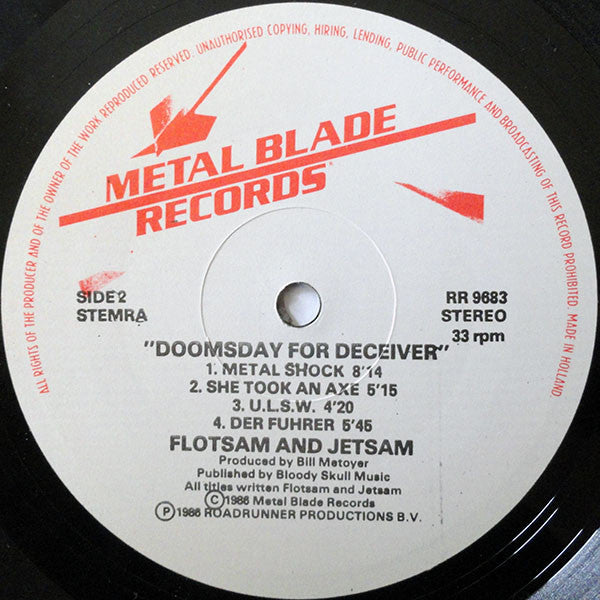 Flotsam And Jetsam - Doomsday For The Deceiver (LP, Album)