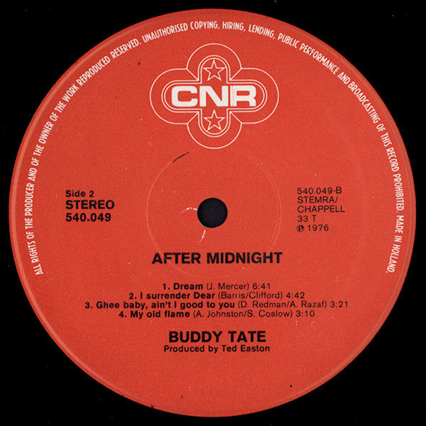 Buddy Tate - After Midnight (LP)