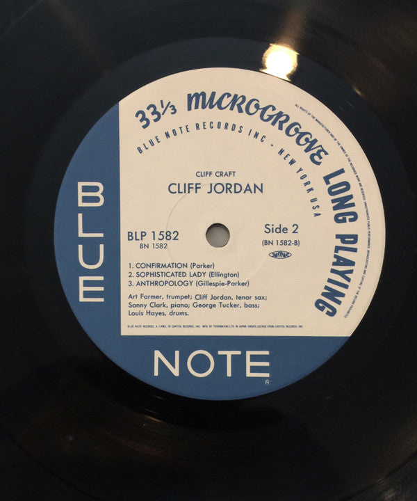 Cliff Jordan* - Cliff Craft (LP, Album, Mono, Ltd, RE)