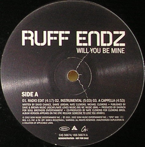 Ruff Endz - Will You Be Mine (12"", Promo)