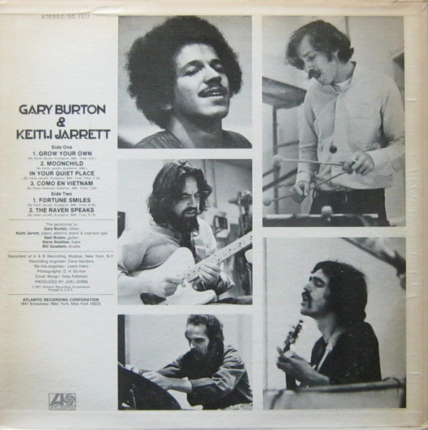 Gary Burton - Gary Burton & Keith Jarrett(LP, Album, RE, MO-)