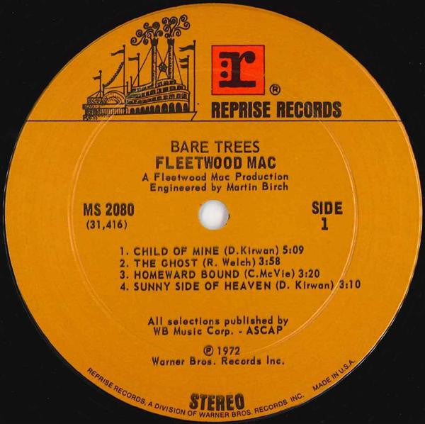 Fleetwood Mac - Bare Trees (LP, Album, Tex)