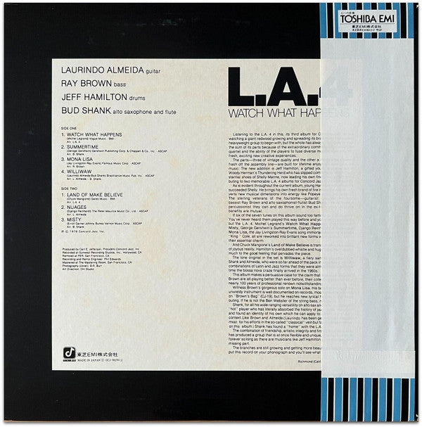 L.A.4* - Watch What Happens (LP, Album)