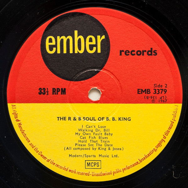 B.B. King - The R&B Soul Of B.B. King (LP, Mono, RE)