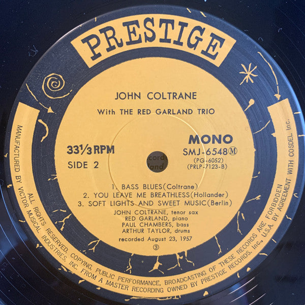 John Coltrane - Traneing In(LP, Album, Mono, RE, Yel)