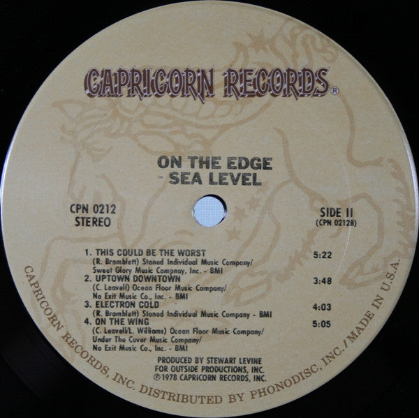 Sea Level - On The Edge (LP, Album, San)