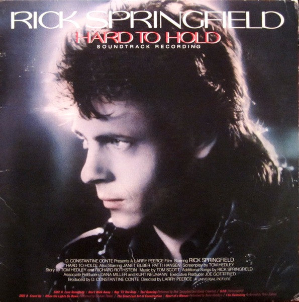 Rick Springfield - Hard To Hold - Soundtrack Recording(LP, Album, Ind)