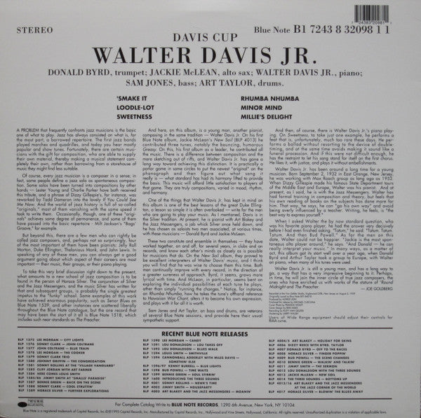 Walter Davis Jr. - Davis Cup (LP, Album, Ltd, RE, 180)