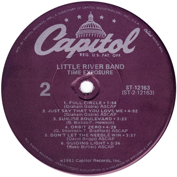 Little River Band - Time Exposure (LP, Album, Win)