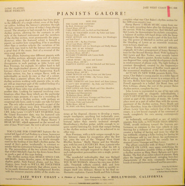 Various - Jazz Pianists Galore (LP)