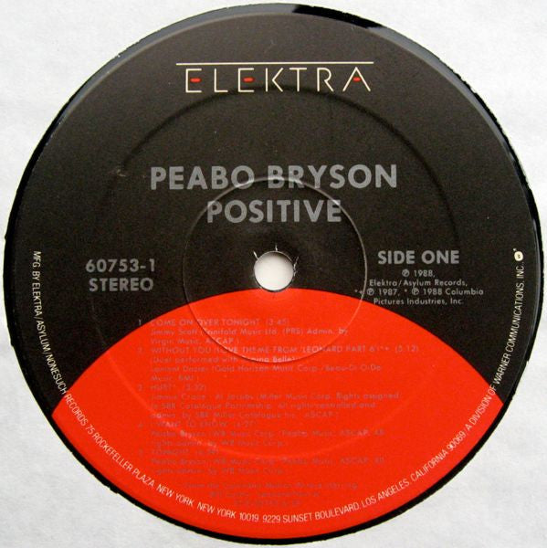Peabo Bryson - Positive (LP, Album, Spe)