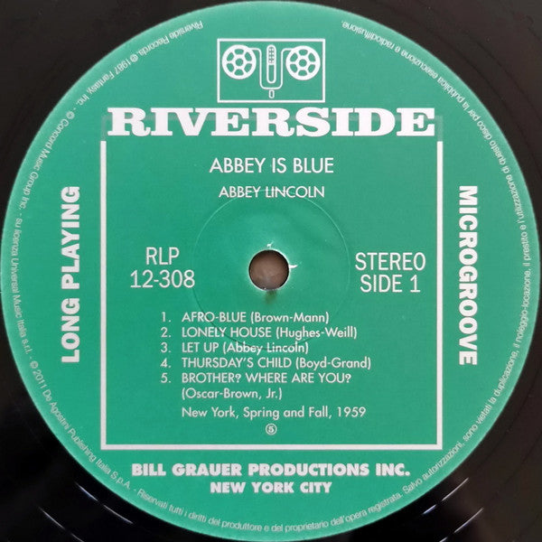 Abbey Lincoln - Abbey Is Blue (LP, Album, RE, 180)