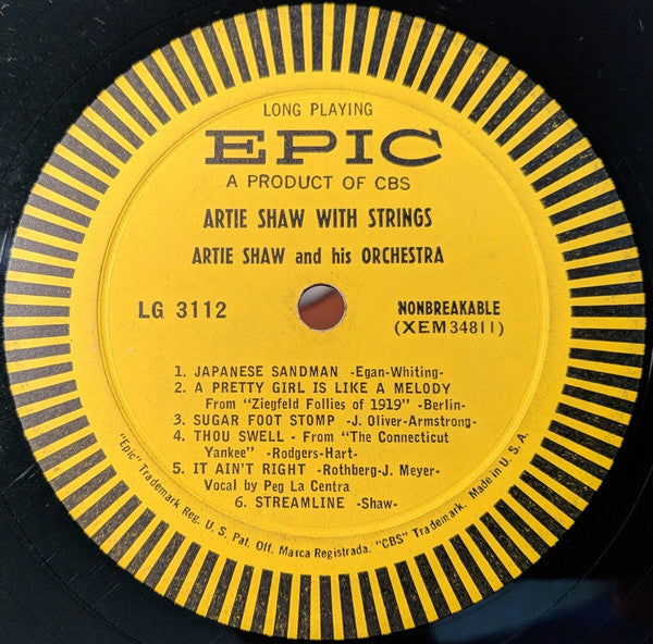 Artie Shaw - Artie Shaw With Strings (LP, Comp)