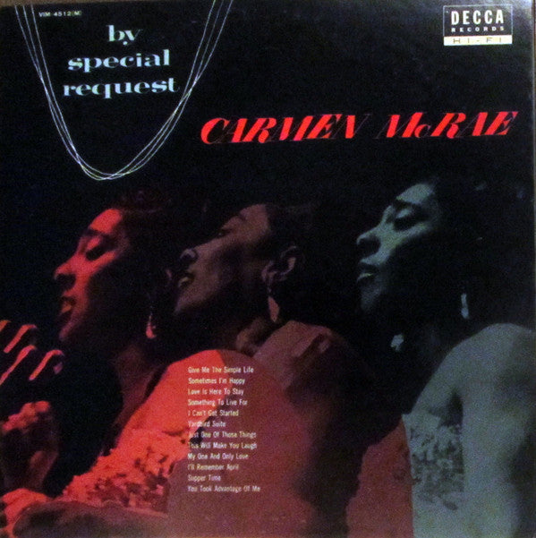 Carmen McRae - By Special Request(LP, Mono, RE)