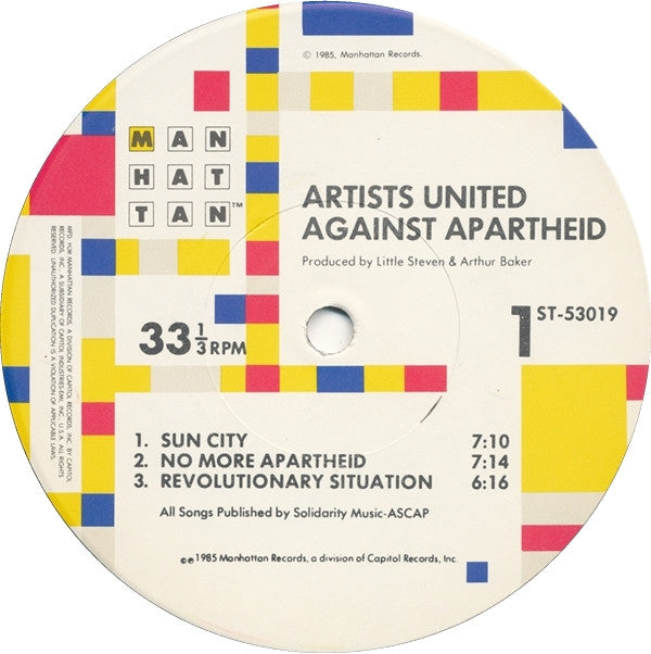 Artists United Against Apartheid - Sun City (LP, Album)
