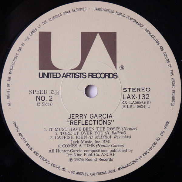 Jerry Garcia - Reflections (LP, Album, RE)
