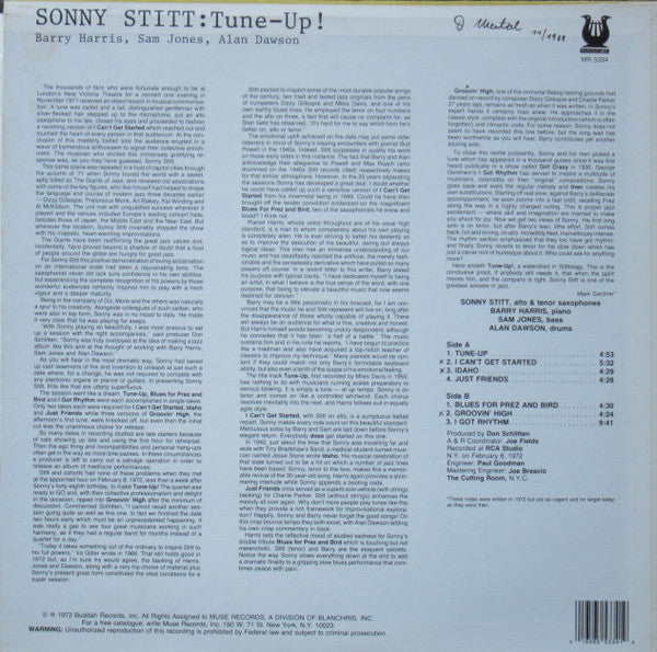 Sonny Stitt - Tune-Up! (LP, Album, RE)