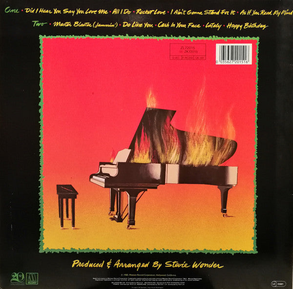 Stevie Wonder - Hotter Than July (LP, Album, RE)