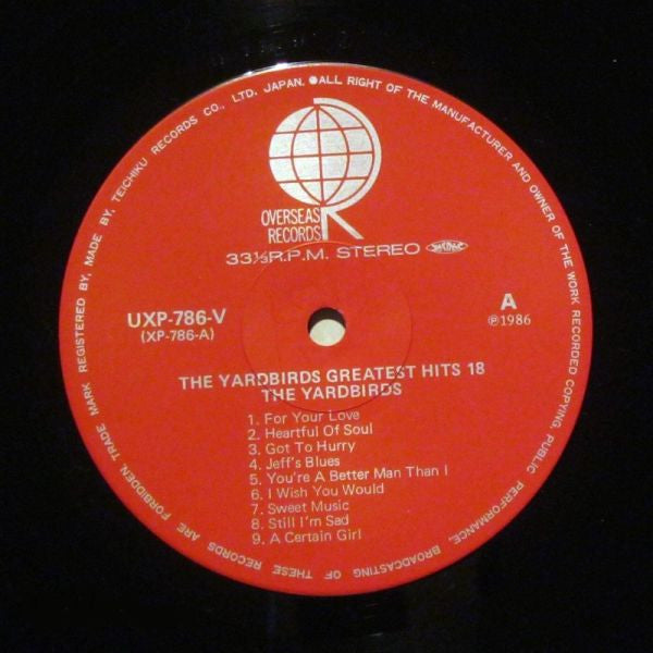 The Yardbirds - The Greatest Hits 18 (LP, Comp)