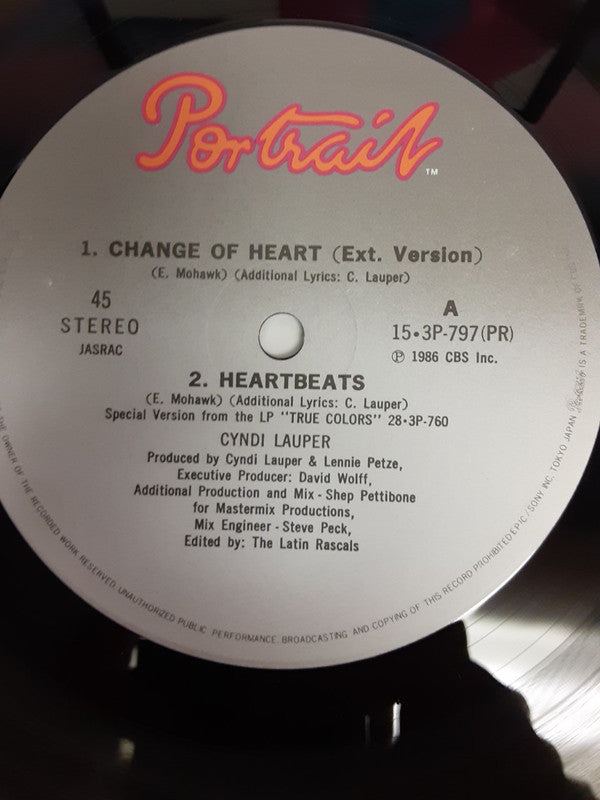 Cyndi Lauper - Change Of Heart (12"")