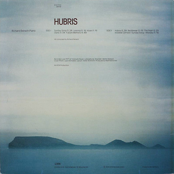 Richard Beirach - Hubris (LP, Album)