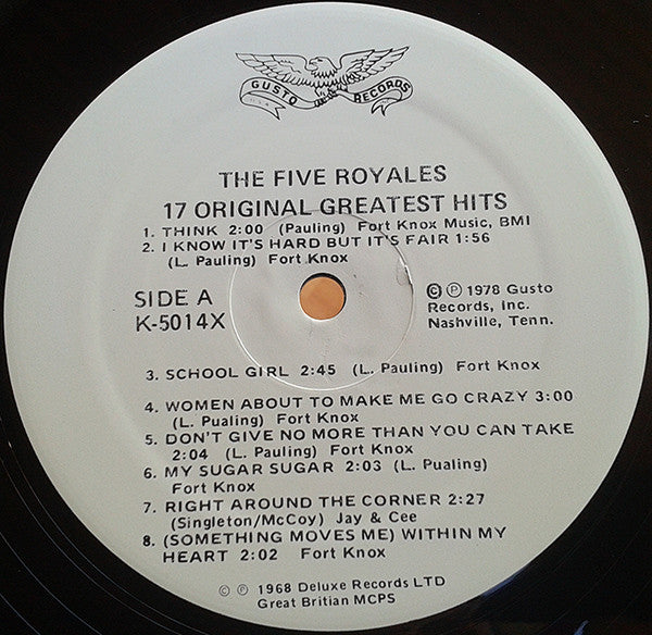 The Five Royales* - 17 Hits (LP, Comp)