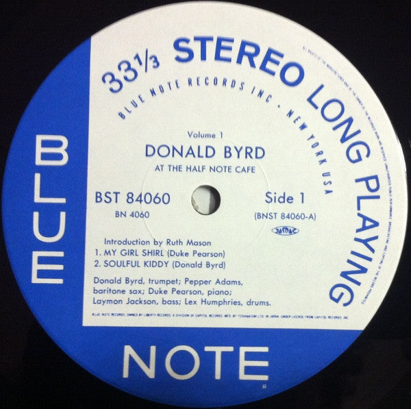 Donald Byrd - At The Half Note Cafe, Vol. 1 (LP, Album, Ltd, RE)