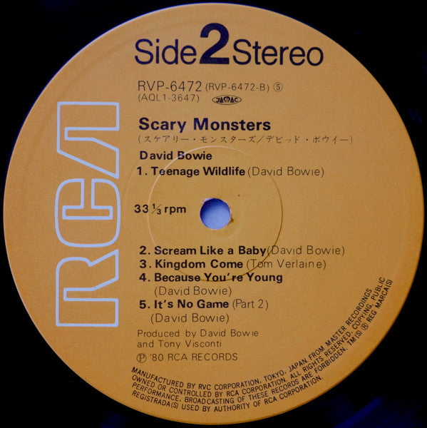 David Bowie - Scary Monsters (LP, Album)