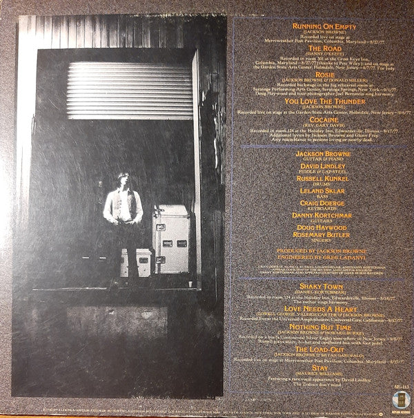Jackson Browne - Running On Empty (LP, Album, RE, Spe)
