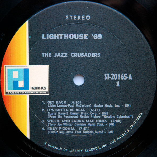 The Jazz Crusaders* - Lighthouse '69 (LP, Album, Res)