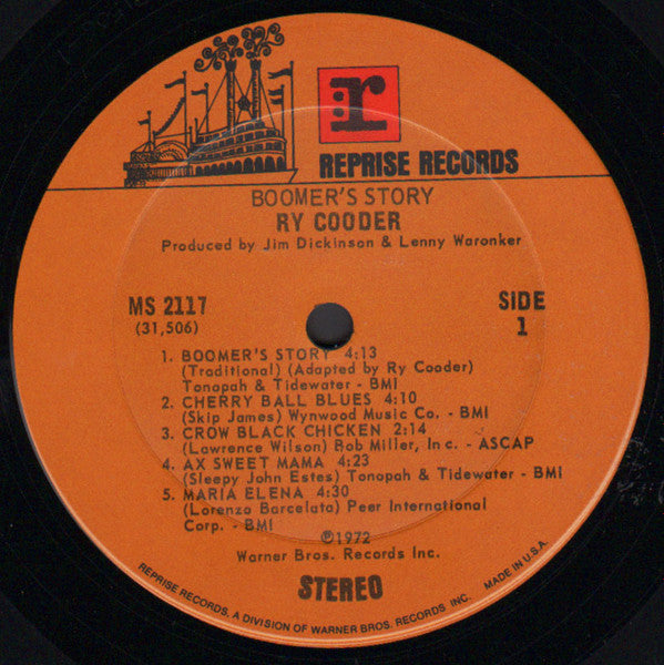 Ry Cooder - Boomer's Story (LP, Album)