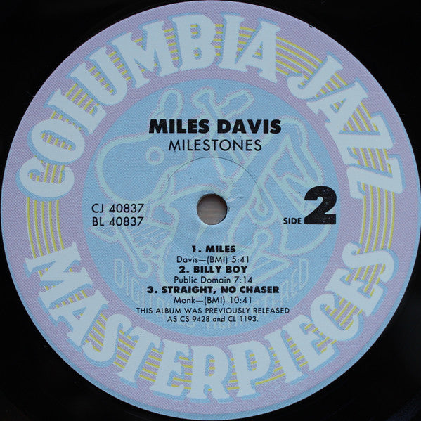 Miles Davis - Milestones (LP, Album, Mono, RE, RM)