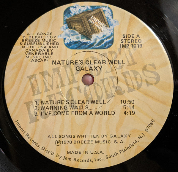 Galaxy (7) - Nature's Clear Well (LP, Album)