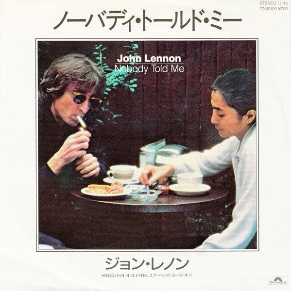 John Lennon - Nobody Told Me (7"", Single)