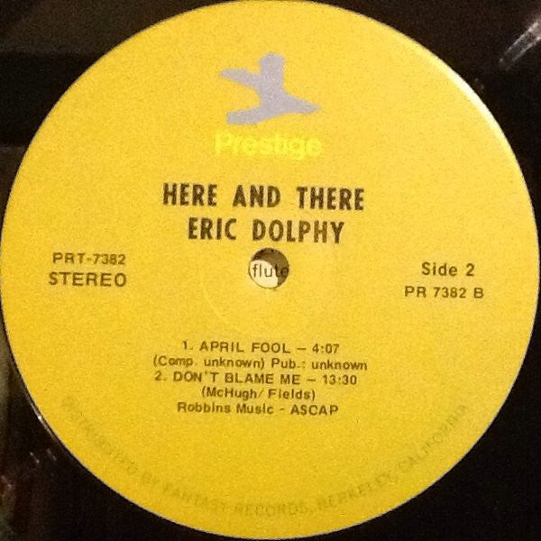 Eric Dolphy - Here And There (LP, Album, RE, RM)