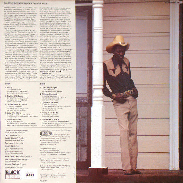 Clarence Gatemouth Brown* - Alright Again! (LP, Album)