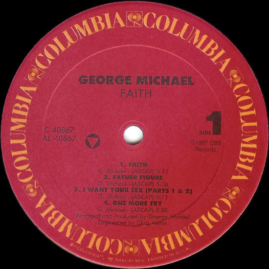 George Michael - Faith (LP, Album, Car)