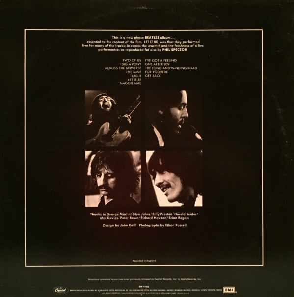 The Beatles - Let It Be (LP, Album, RE)