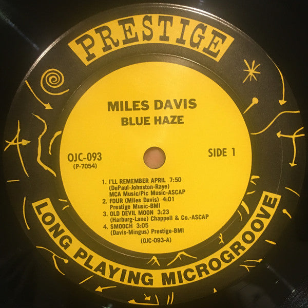 Miles Davis - Blue Haze (LP, Comp, Mono, RE)
