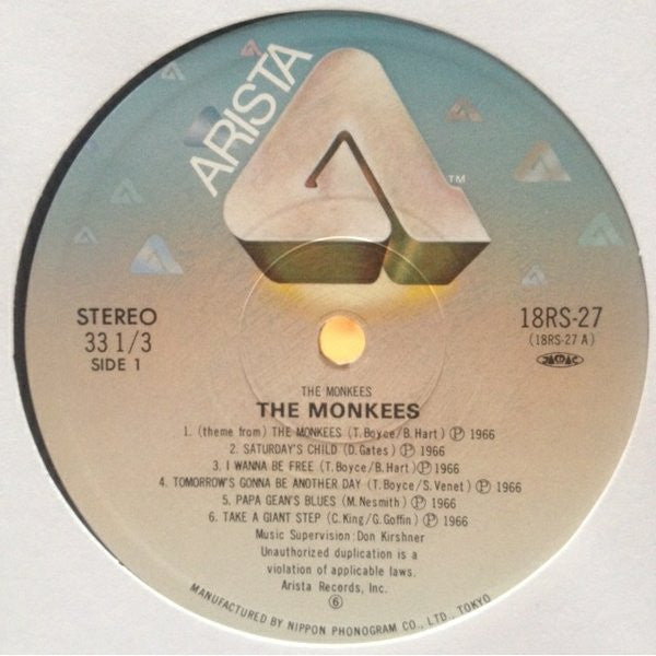 The Monkees - The Monkees (LP, Album, RE)