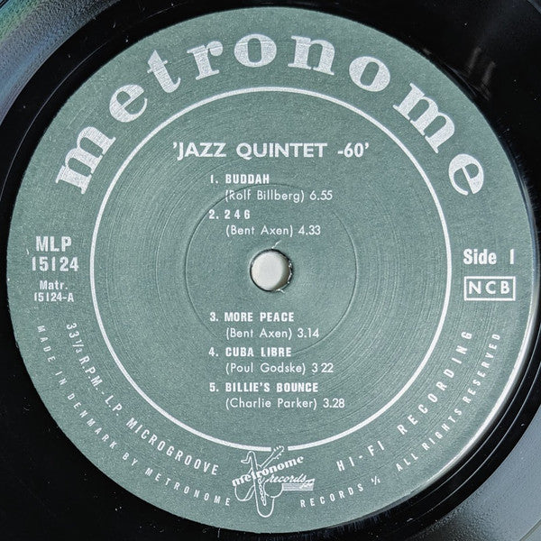 Jazz Quintet 60 - Jazz Quintet 60 (LP, Album, RE)