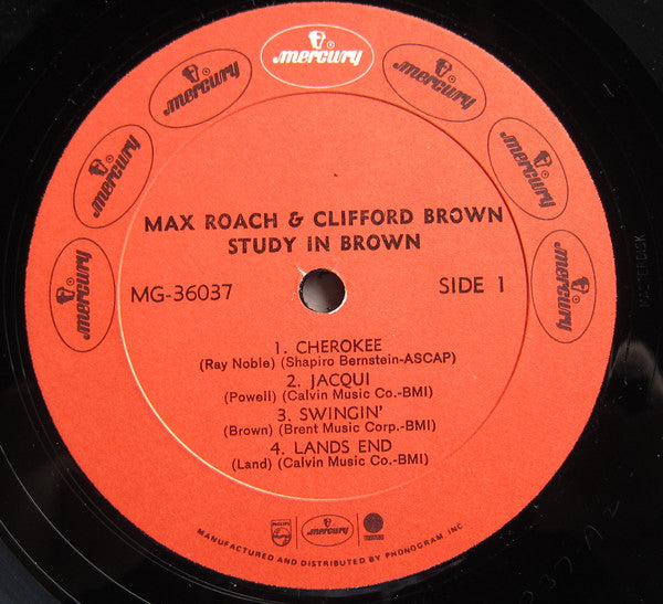 Clifford Brown And Max Roach - Study In Brown (LP, Album, Mono, RE)