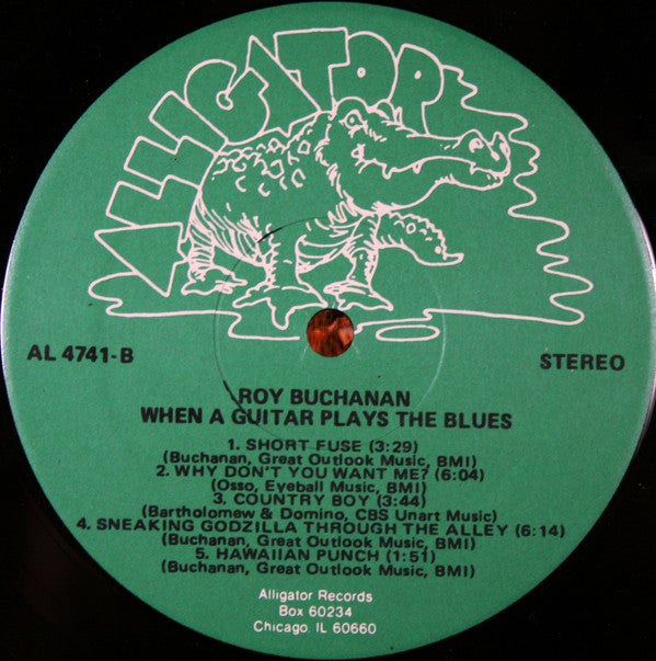 Roy Buchanan - When A Guitar Plays The Blues (LP, Album, Hub)