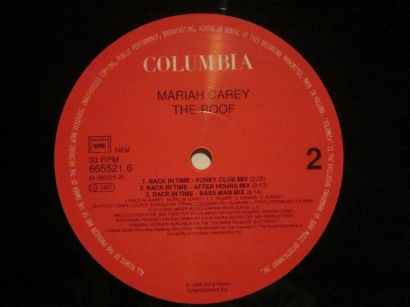 Mariah Carey - The Roof (Back In Time) (12"")