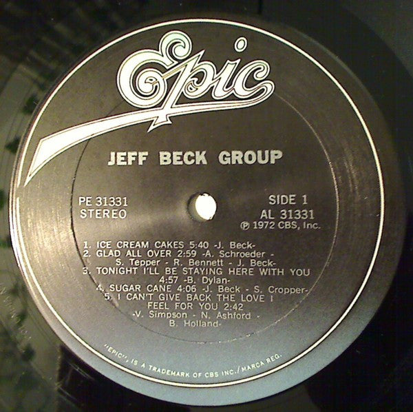 Jeff Beck Group - Jeff Beck Group (LP, Album, RE, Car)