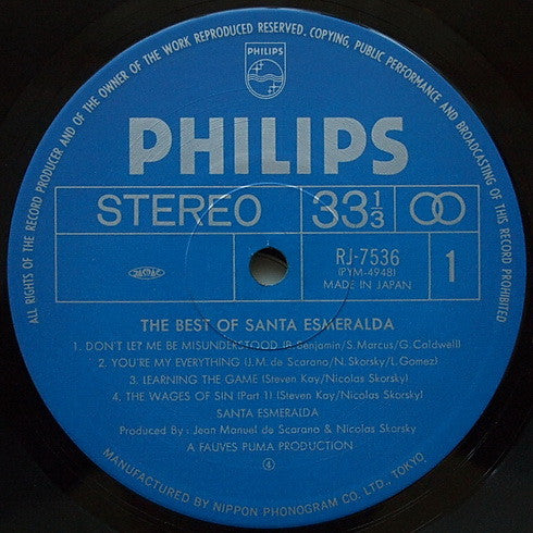 Santa Esmeralda - The Best Of Santa Esmeralda (LP, Comp)