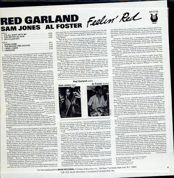Red Garland - Feelin' Red (LP, Album)