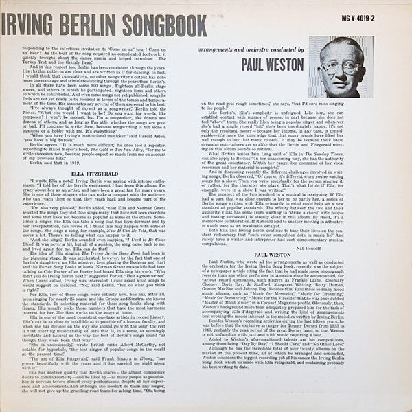 Ella Fitzgerald - Ella Fitzgerald Sings The Irving Berlin Songbook(...